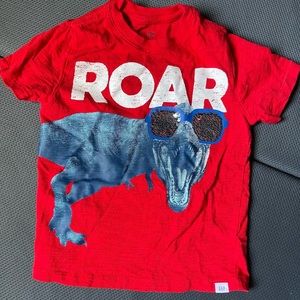 Baby Gap, toddler boys tee, red, Size 5 yrs